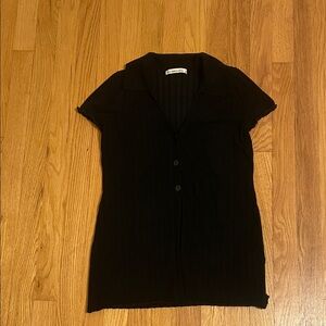 Abercrombie Black Button-Down Women's Shirt